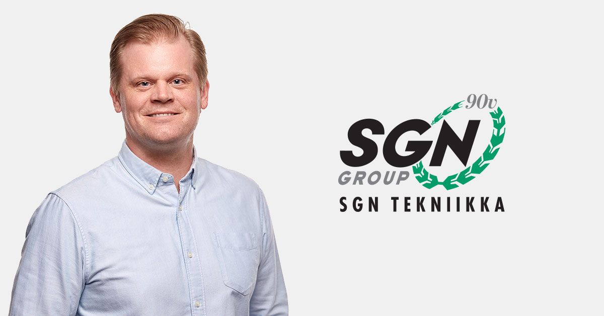 Manu Laari, CEO of Kessu Oy, has also been appointed CEO of SGN Tekniikka Oy